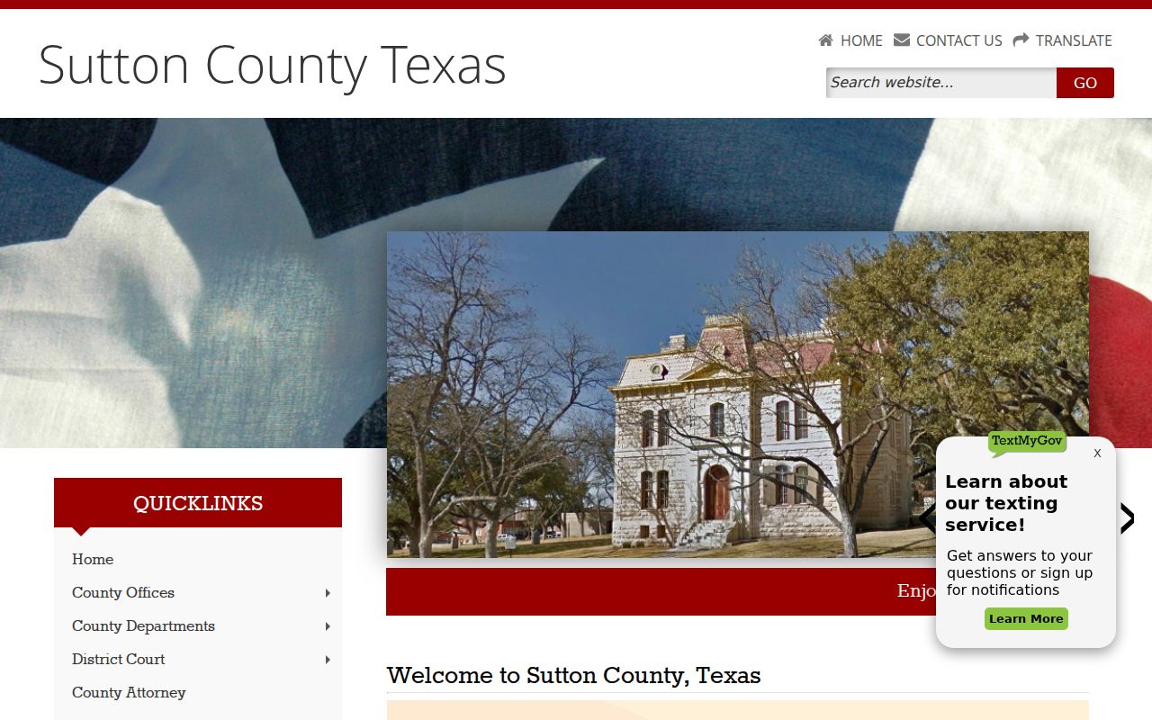 Official county directory for Sonora criminal history offices