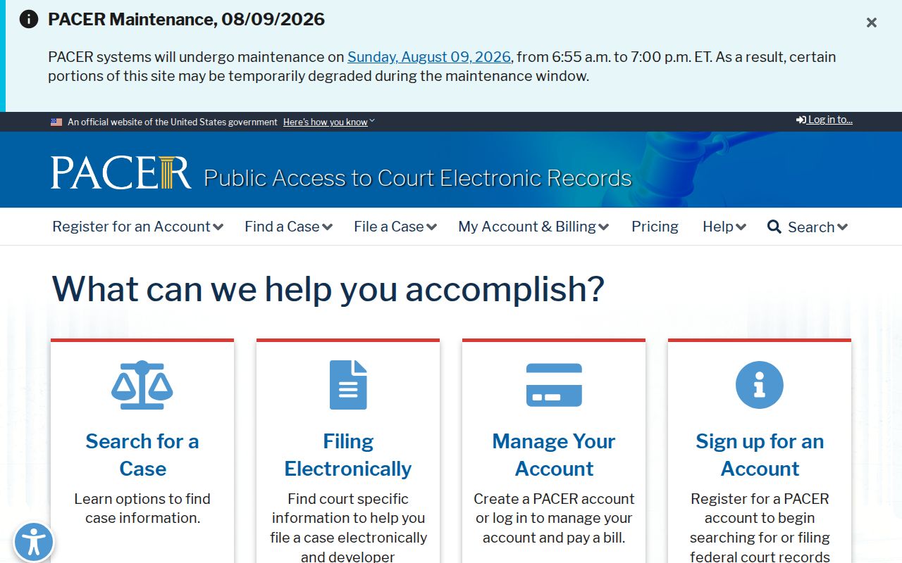 Sutton County federal criminal case record search through PACER